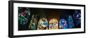 Stained glass Chagall Windows at Hadassah Medical Centre, Jerusalem, Israel-null-Framed Photographic Print