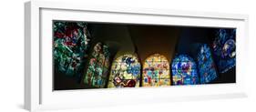 Stained glass Chagall Windows at Hadassah Medical Centre, Jerusalem, Israel-null-Framed Photographic Print