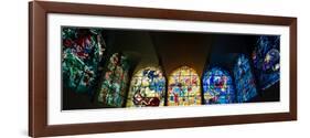 Stained glass Chagall Windows at Hadassah Medical Centre, Jerusalem, Israel-null-Framed Photographic Print