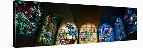 Stained glass Chagall Windows at Hadassah Medical Centre, Jerusalem, Israel-null-Stretched Canvas