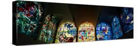 Stained glass Chagall Windows at Hadassah Medical Centre, Jerusalem, Israel-null-Stretched Canvas