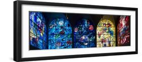 Stained glass Chagall Windows at Hadassah Medical Centre, Jerusalem, Israel-null-Framed Photographic Print