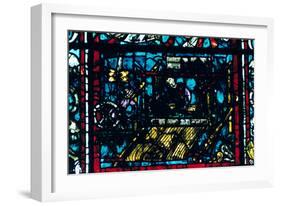 Stained Glass, Chartres Cathedral, Chartres, France-null-Framed Photographic Print