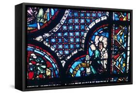 Stained Glass, Chartres Cathedral, France, 1194-1260-null-Framed Stretched Canvas