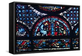 Stained Glass, Chartres Cathedral, France, 1194-1260-null-Framed Stretched Canvas