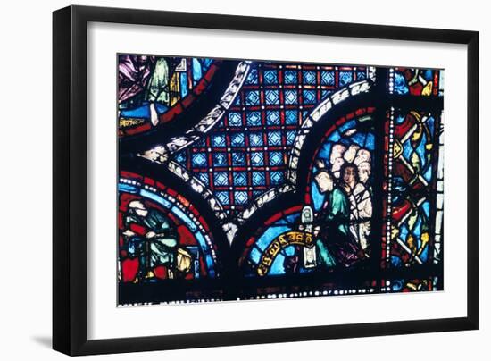 Stained Glass, Chartres Cathedral, France, 1194-1260-null-Framed Photographic Print