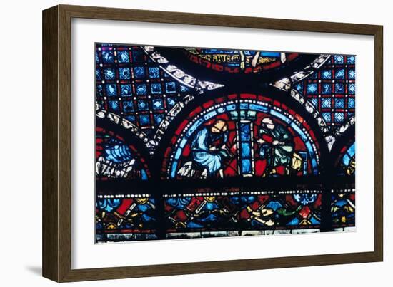 Stained Glass, Chartres Cathedral, France, 1194-1260-null-Framed Photographic Print