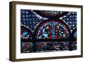 Stained Glass, Chartres Cathedral, France, 1194-1260-null-Framed Photographic Print