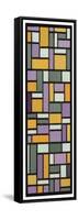 Stained-Glass Composition Viii, 1918-1919 (Stained Glass)-Theo Van Doesburg-Framed Stretched Canvas