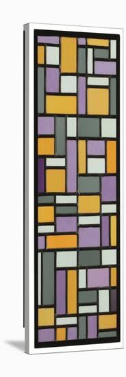 Stained-Glass Composition Viii, 1918-1919 (Stained Glass)-Theo Van Doesburg-Stretched Canvas