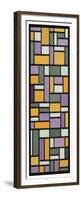 Stained-Glass Composition Viii, 1918-1919 (Stained Glass)-Theo Van Doesburg-Framed Premium Giclee Print