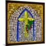 Stained Glass Cross I-Kathy Mahan-Mounted Photographic Print