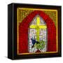 Stained Glass Cross II-Kathy Mahan-Framed Stretched Canvas