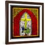 Stained Glass Cross II-Kathy Mahan-Framed Photographic Print