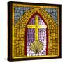 Stained Glass Cross VI-Kathy Mahan-Stretched Canvas