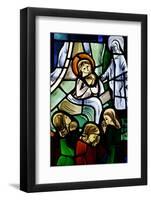 Stained glass depicting Sainte Therese de Lisieux healed by Mary in Notre-Dame-de-la-Trinite church-Godong-Framed Photographic Print