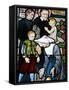 Stained Glass Depicting St. Vincent De Paul, Founder of the Daughters of Charity Congregation-Godong-Framed Stretched Canvas