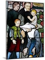 Stained Glass Depicting St. Vincent De Paul, Founder of the Daughters of Charity Congregation-Godong-Mounted Photographic Print