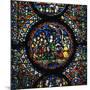 Stained Glass Depiction of Christs Entry to Jerusalem, 12th Century-CM Dixon-Mounted Photographic Print