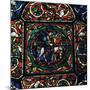 Stained Glass Depiction of the Holy Family Fleeing to Egypt, 12th Century-CM Dixon-Mounted Photographic Print