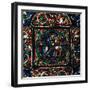 Stained Glass Depiction of the Holy Family Fleeing to Egypt, 12th Century-CM Dixon-Framed Photographic Print