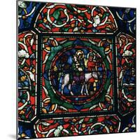 Stained Glass Depiction of the Holy Family Fleeing to Egypt, 12th Century-CM Dixon-Mounted Photographic Print