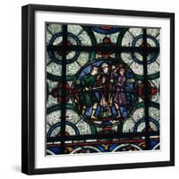 Stained Glass Depiction of the Murder of Thomas a Becket, 12th Century-CM Dixon-Framed Photographic Print