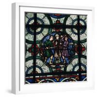 Stained Glass Depiction of the Murder of Thomas a Becket, 12th Century-CM Dixon-Framed Photographic Print