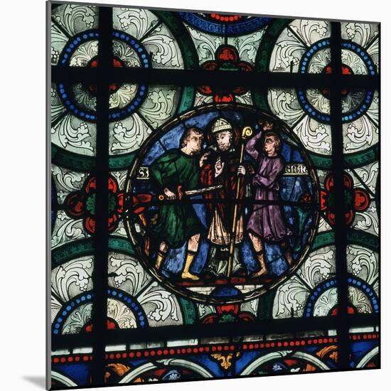 Stained Glass Depiction of the Murder of Thomas a Becket, 12th Century-CM Dixon-Mounted Photographic Print