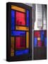 Stained Glass Door, Marrakech, Morocco-David H. Wells-Stretched Canvas