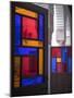 Stained Glass Door, Marrakech, Morocco-David H. Wells-Mounted Photographic Print