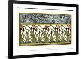 Stained Glass Flowers III-Vision Studio-Framed Premium Giclee Print