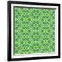 Stained Glass Green Pattern-Cora Niele-Framed Photographic Print
