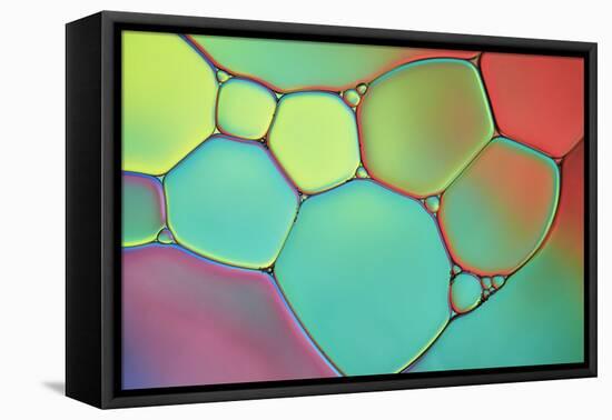 Stained Glass III-Cora Niele-Framed Stretched Canvas