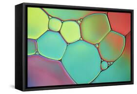 Stained Glass III-Cora Niele-Framed Stretched Canvas
