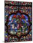 Stained Glass in Notre Dame De Bayeux Cathedral, Bayeux, Normandy, France, Europe-null-Mounted Photographic Print