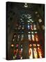 Stained Glass in Sagrada Familia, Barcelona, Catalonia, Spain, Europe-null-Stretched Canvas