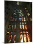 Stained Glass in Sagrada Familia, Barcelona, Catalonia, Spain, Europe-null-Mounted Photographic Print