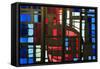 Stained Glass in Saint Michel Du Havre Church, Le Havre, Normandy, France, Europe-Richard Cummins-Framed Stretched Canvas
