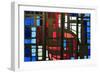 Stained Glass in Saint Michel Du Havre Church, Le Havre, Normandy, France, Europe-Richard Cummins-Framed Photographic Print