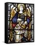 Stained Glass in St. George Anglican Cathedral, Jerusalem, Israel, Middle East-null-Framed Stretched Canvas