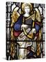 Stained Glass in St. George Anglican Cathedral, Jerusalem, Israel, Middle East-null-Stretched Canvas