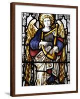 Stained Glass in St. George Anglican Cathedral, Jerusalem, Israel, Middle East-null-Framed Photographic Print