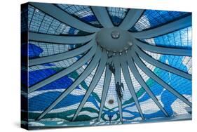 Stained Glass in the Metropolitan Cathedral of Brasilia-Michael Runkel-Stretched Canvas