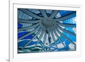 Stained Glass in the Metropolitan Cathedral of Brasilia-Michael Runkel-Framed Photographic Print