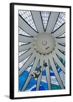 Stained Glass in the Metropolitan Cathedral of Brasilia-Michael Runkel-Framed Photographic Print