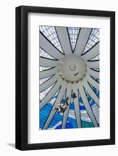 Stained Glass in the Metropolitan Cathedral of Brasilia-Michael Runkel-Framed Photographic Print