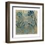 Stained Glass Indigo II-Megan Meagher-Framed Art Print