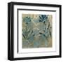 Stained Glass Indigo II-Megan Meagher-Framed Art Print