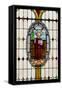 Stained Glass IX-Kathy Mahan-Framed Stretched Canvas
